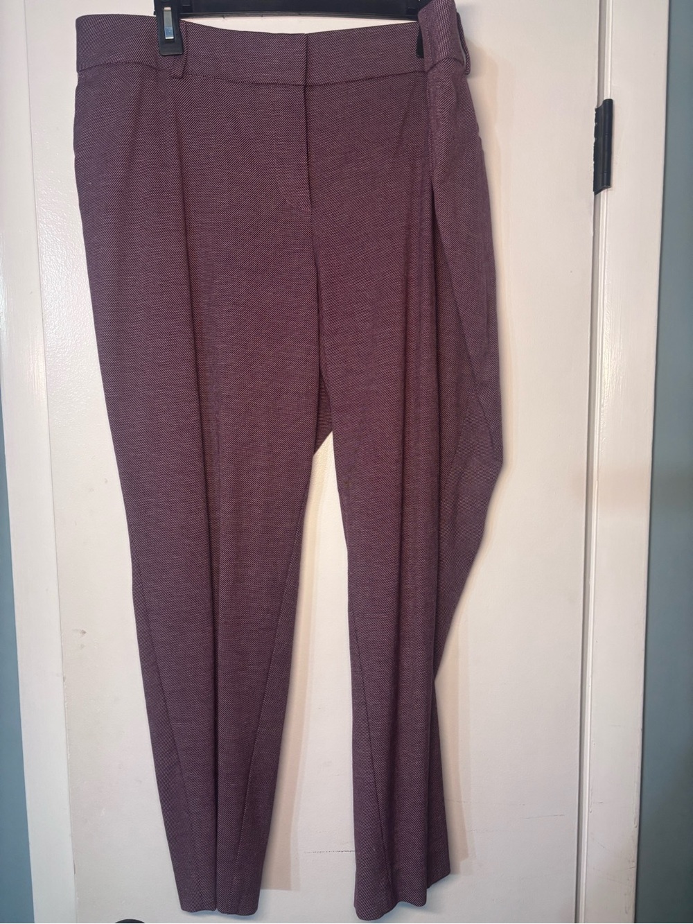 LOFT Plus Women's Tailored Stretch Pants - Plum